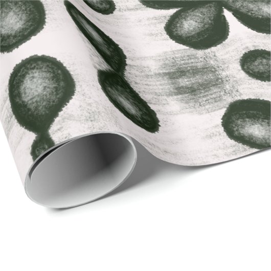 Stijlvol scheikundig patroon in zwart en wit cadeaupapier (Rol Hoek)