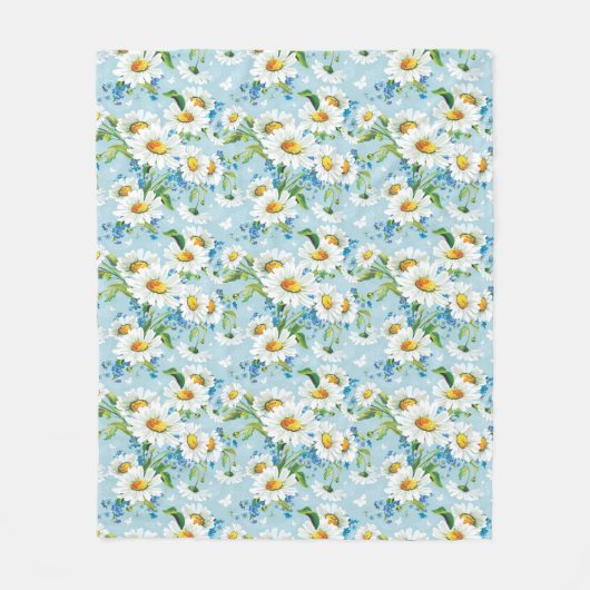 Stijlvol, schitterend, helder bloempatroon 2 fleece deken (Voorkant)