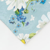 Stijlvol, schitterend, helder bloempatroon 2 fleece deken (Hoek)