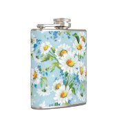 Stijlvol, schitterend, helder bloempatroon 2 heupfles (Rechts)