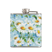 Stijlvol, schitterend, helder bloempatroon 2 heupfles (Achterkant)