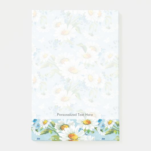 Stijlvol, schitterend, helder bloempatroon 2 post-it® notes (Voorkant)