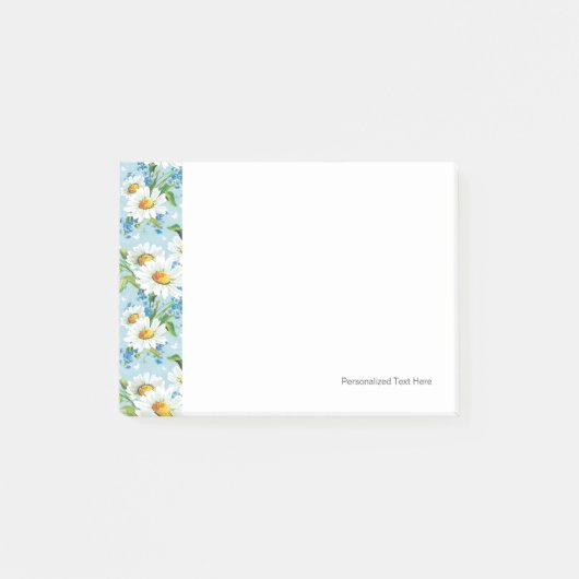 Stijlvol, schitterend, helder bloempatroon 2 post-it® notes (Voorkant)