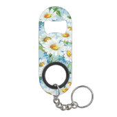 Stijlvol, schitterend, helder bloempatroon 2 sleutelhanger flessenopener (Achterkant)