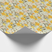 Stijlvol, schitterend helder bloempatroon cadeaupapier (Hoek)