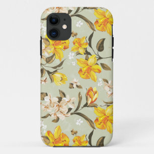 Stijlvol, schitterend helder bloempatroon iPhone 11 hoesje