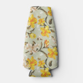 Stijlvol, schitterend helder bloempatroon flesjeskoeler (Voorkant)