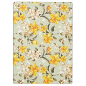 Stijlvol, schitterend helder bloempatroon klembord (Achterkant)