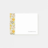 Stijlvol, schitterend helder bloempatroon post-it® notes (Voorkant)