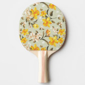 Stijlvol, schitterend helder bloempatroon tafeltennisbatje (Voorkant)