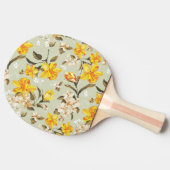 Stijlvol, schitterend helder bloempatroon tafeltennisbatje (Zijkant)