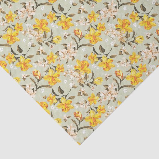 Stijlvol, schitterend helder bloempatroon tissuepapier (Detail)