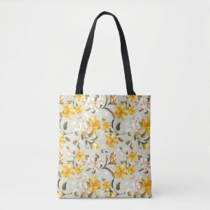 Stijlvol, schitterend helder bloempatroon tote bag