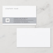 Stijlvol, schoon bedrijf met uw eigen Logo Visitekaartje (Voorkant / Achterkant)