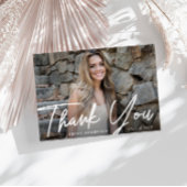 stijlvol schrift bedankt afstuderen briefkaart