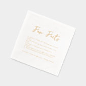 Stijlvol Schrift | Leuke Feiten Bruiloft Folie Servetten (Links)
