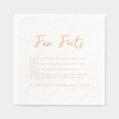 Stijlvol Schrift | Leuke Feiten Bruiloft Folie Servetten (Voorkant)