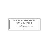 Stijlvol Schrift Modern Dit Boek Is Van Zelfinktende Stempel (Design)