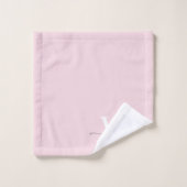Stijlvol Schrift Modern Roze Monogram Naam Bad Handdoek (Wasdoekje)