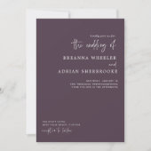 Stijlvol Schrift | Moderne Trouw Uitnodiging (Voorkant)