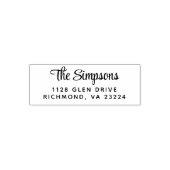 Stijlvol Schrift Retouradres Zelfinkende Stempel (Design)