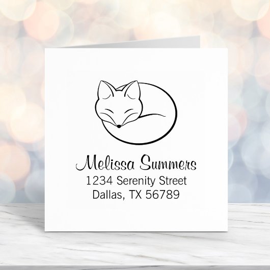 Stijlvol, schuim-adres  zelfinktende stempel