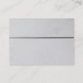 Stijlvol schuin, grijs, minimalistisch vlak visitekaartje (Achterkant)