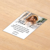 Stijlvol script afstuderen vervaagde foto Dank u Acryl Uitnodigingen (Laagn)