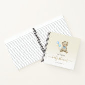 stijlvol script baby shower guestbook notitieboek (Binnen)