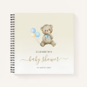 stijlvol script baby shower guestbook notitieboek (Voorkant)