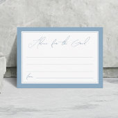 Stijlvol Script Blauw Afstuderen Advies voor het A Informatiekaartje