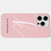 Stijlvol Script Blush Roze Hoesje-Mate Case-Mate iPhone Case (Achterkant (horizontaal))