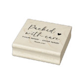 Stijlvol script boordevol minimalistische zorg rubberstempel (Stempel)