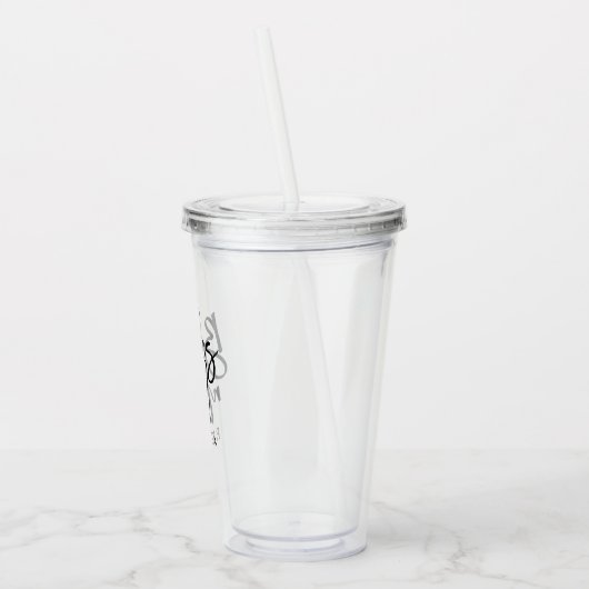 Stijlvol script "Bridesmaid" op maat Acryl Drinkbeker (Links)