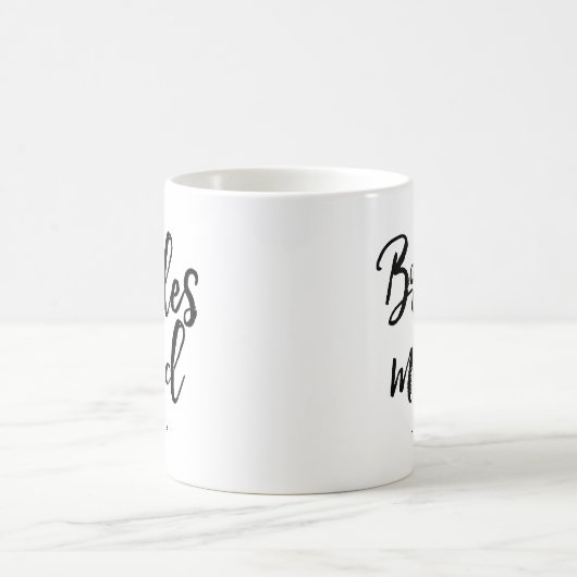 Stijlvol script "Bridesmaid" op maat Koffiemok (Center)