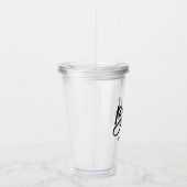 Stijlvol Script "Bruid" Custom Bruids Party Acryl Drinkbeker (Rechts)