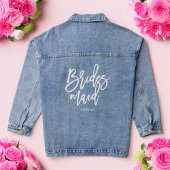 Stijlvol script "Bruidsmeisje" Persoonlijk Denim Jacket