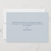 stijlvol script bruiloft bedankt fotokaart (Achterkant)