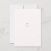 Stijlvol script, bruin en bruidebruin bruiloft bedankkaart (Achterkant)