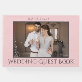 Stijlvol Script Donkergrijs en goud | Foto Gastenboek