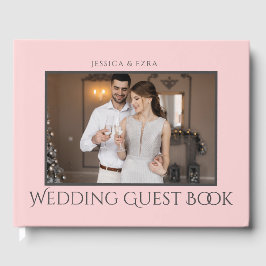 Stijlvol Script Donkergrijs en goud | Foto Gastenboek