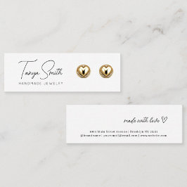 Stijlvol script gemaakt Love Heart Earning Display Mini Visitekaartje