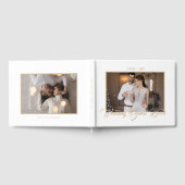 Stijlvol Script Goud en Wit | Foto Gastenboek (Volledig)