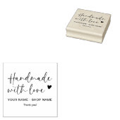 Stijlvol script handgemaakt met minimalistische li rubberstempel (Gestempeld)