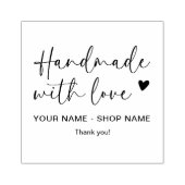Stijlvol script handgemaakt met minimalistische li rubberstempel (Afrduk)
