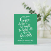 Stijlvol script Ierse zegen St. Patrick's Day Briefkaart (Staand voorkant)
