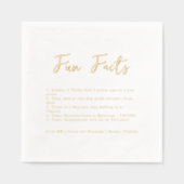 Stijlvol script | Leuke weetjes bruiloft Folie Servetten (Voorkant)