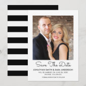 Stijlvol Script Minimaal Bewaar De Datum Foto Save The Date (Voorkant / Achterkant)