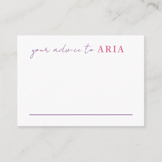 Stijlvol Script Modern Roze Eenvoudig Foto Afstude Informatiekaartje (Voorkant)