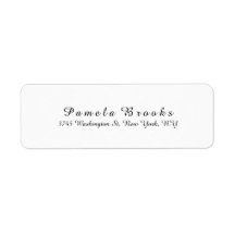 Stijlvol Script Modern Wit Plain Elegant Uniek